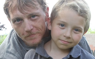 Tristan, diagnosed with LAL-D at 5 years old, with his father
