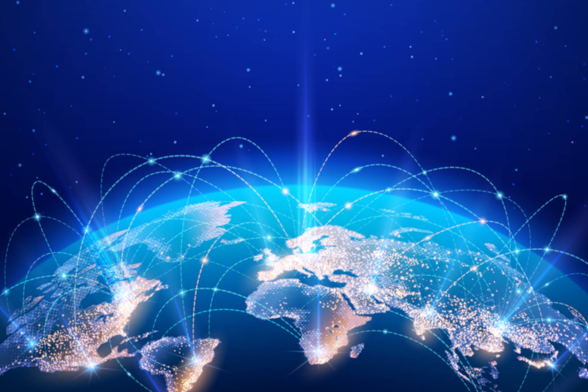 View globe from space